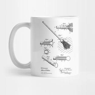 Mop Vintage Patent Hand Drawing Mug